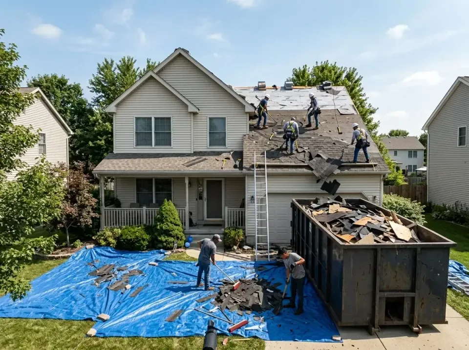 roof-replacement-debris-remova-004 — frequently asked questions, Cheapest Dumpster Rentals in Fort McKinley, OH